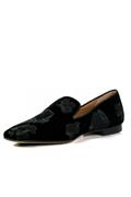 Ballerina Black Velvet Floreal Embroidery