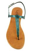 Sandal Thong Blue Sea Laminated Leather