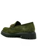 Moccasin Green Aged Suede