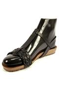 Fusbet Sandal Black Leather