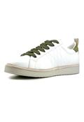 P01 Leather Suede Laces White Green Yellow