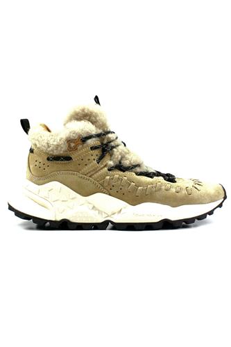 FLOWER MOUNTAINMorican Beige Suede Eco-Shearling