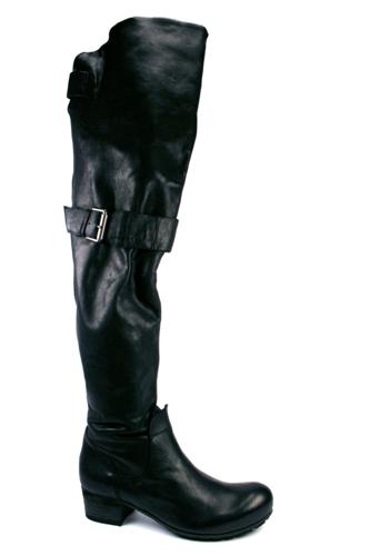 VIC MATIEHigh Boots Low Heel Black Leather