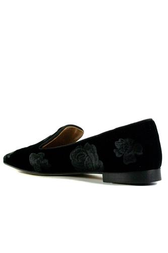 Ballerina Black Velvet Floreal Embroidery
