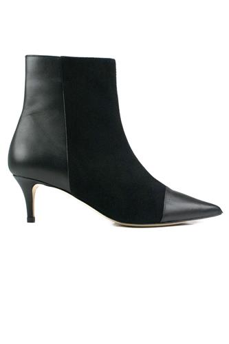 Ankle Boot Black Suede Leather