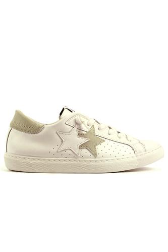 2STAR2SD White Leather Ice Suede Details
