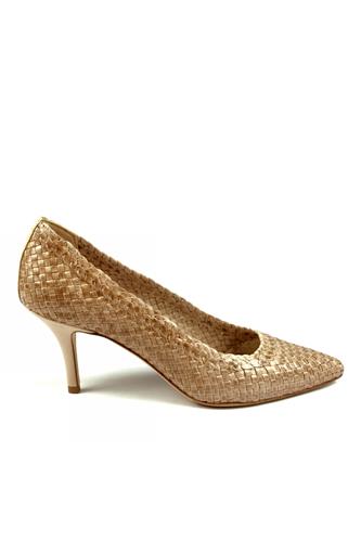 STEPHANE KELIANDecollete Beige Desert Wove Leather