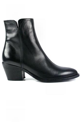 Ankle Boot Black Crepuscolo Leather, DUCCIO DEL DUCA