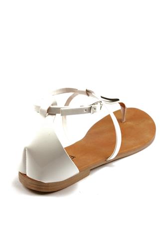 Sandal White Patent Leather