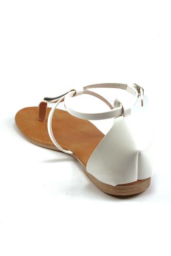 Sandal White Patent Leather