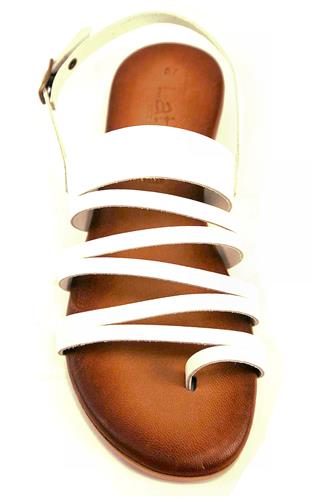 Sandal White Leather