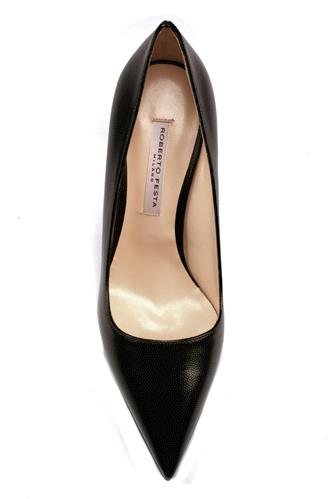 Decollete Black Rice Leather ROBERTO FESTA Low / Mid Heels