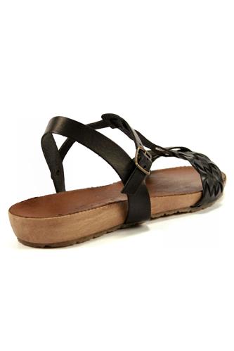 Fusbet Sandal Black Leather