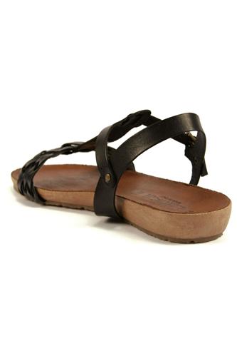 Fusbet Sandal Black Leather