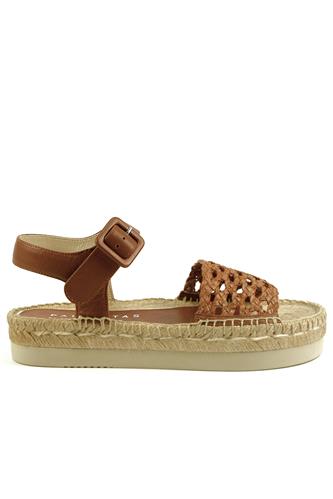 PALOMA BARCELO’Amanda Natural Biscuit Woven Leather