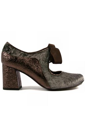 Annie Cacao Terenz Grey Flower Velvet, MINA BUENOS AIRES