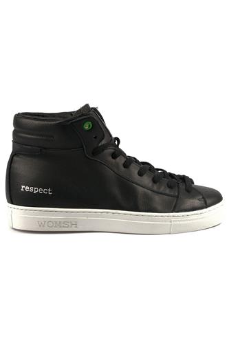 Recyclable Sneakers Bask Style Black White, WOMSH