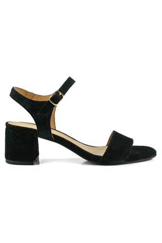 WE DOMid Sandal Black Suede