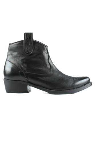 LATIKACamp Texan Boot Black Leather