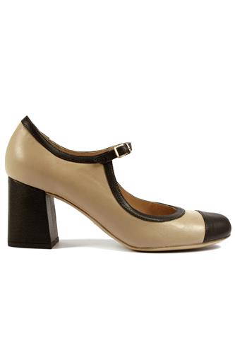 Eleonora Cream Nappa Black Leather, MINA BUENOS AIRES