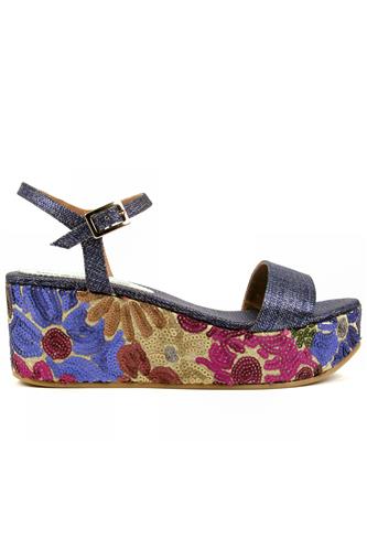 Ema Blue Denim Paillettes Cloth, MINA BUENOS AIRES
