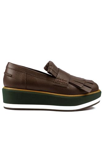 PALOMA BARCELO’Illinois Riga Green Low Brown Leather