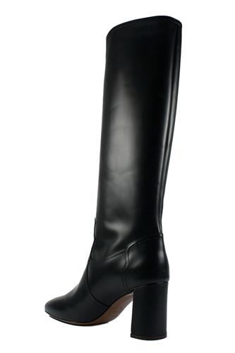 High Heel Boots Black Leather