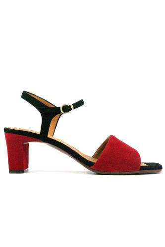 CHIE MIHARALora Black Suede Red