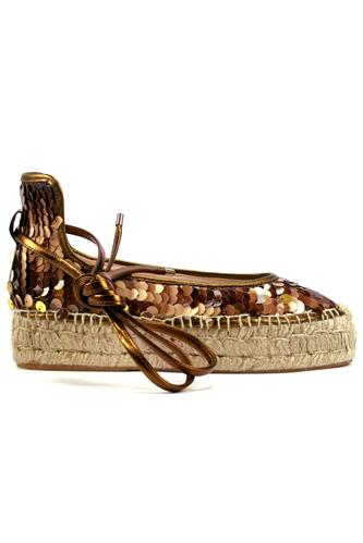 Espadrillas Pail-B Marron Rame Paillettes