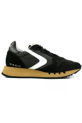 VALSPORTMagic Black Nylon Suede White Leather