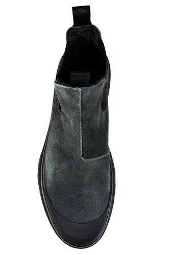 P03 Anthracite Washed Suede Faux Fur