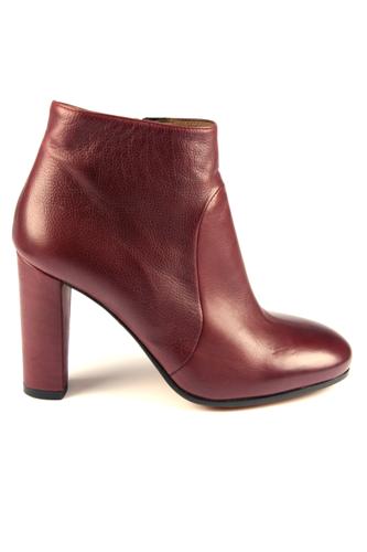 Zip Ankle Boots Red Barolo, LENA MILOS