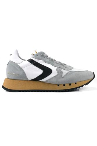 VALSPORTMagic White Nylon Grey Suede Black Leather