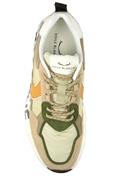 CLUB16 Nylon Beige Camoscio Verde Giallo Pelle Azzurra