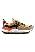 Yamano 3 Camoscio Beige Nylon Crema Nero