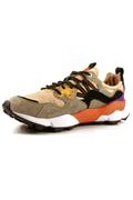 Yamano 3 Camoscio Beige Nylon Crema Nero