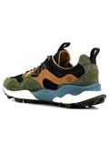 Yamano 3 Mesh Nero Camoscio Verde Militare Cuoio