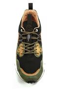 Yamano 3 Mesh Nero Camoscio Verde Militare Cuoio
