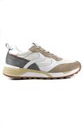 Magg White Nylon Leather Grey Sand Suede