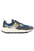 Yamano 3 Blue Navy Nylon Grey Suede