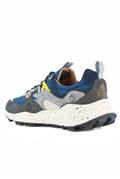 Yamano 3 Blue Navy Nylon Grey Suede