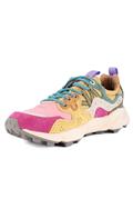 Yamano 3 Fuxia Pink Yellow Nylon Suede