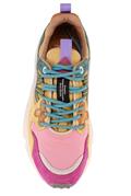Yamano 3 Fuxia Pink Yellow Nylon Suede