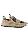 Yamano 3 Mud Light Brown Black Suede Cloth