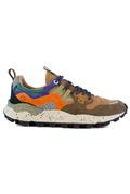 Yamano 3 Taupe Nylon Beige Pumpkin Multicolor Suede