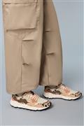 Yamano 3 Nylon Latte Camoscio Beige Marrone Chiaro Animalier