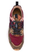 Yamano 3 Bordeaux Nylon Brown Cream Suede