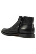 Double Zip Boot Black Oxyde Leather