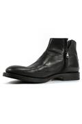 Double Zip Boot Black Oxyde Leather