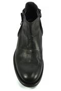Double Zip Boot Black Oxyde Leather